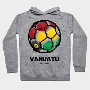 Vanuatu Football Country Flag Hoodie